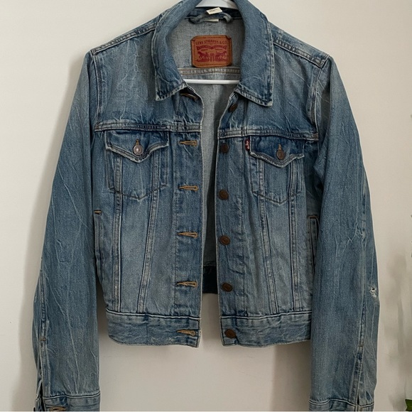 Levi's Jackets & Coats Levis Strauss Co Womens Vintage Trucker Sri Lanka Thick Denim Jacket